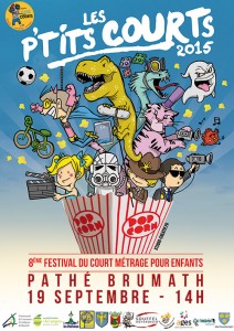 Création affiche festival cinéma illustration enfants strasbourg
