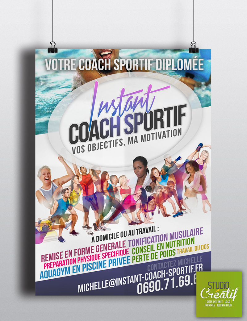 Création Logo flyers Coach sportif
